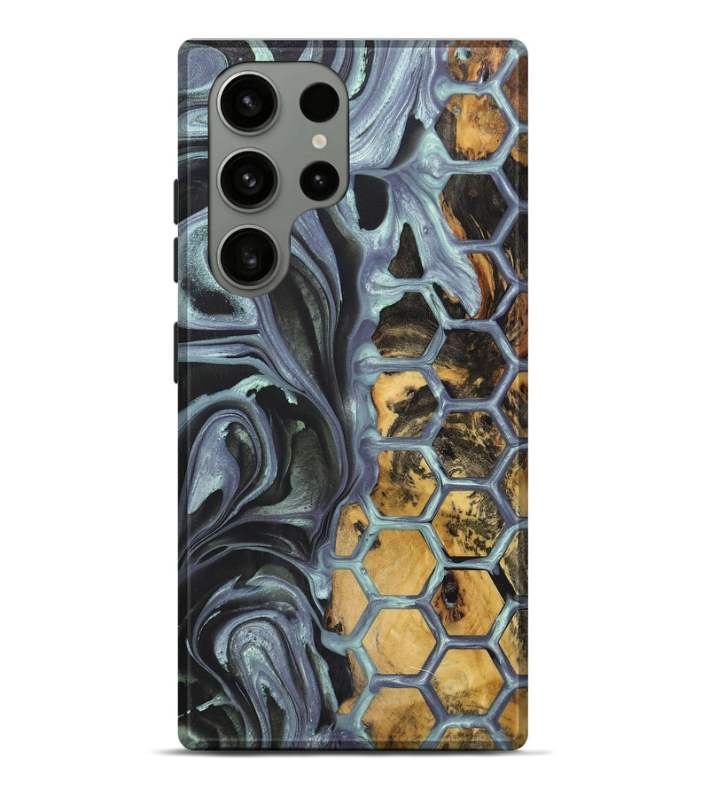 Galaxy S23 Ultra Wood+Resin Live Edge Phone Case - Leticia (Pattern, 669772)