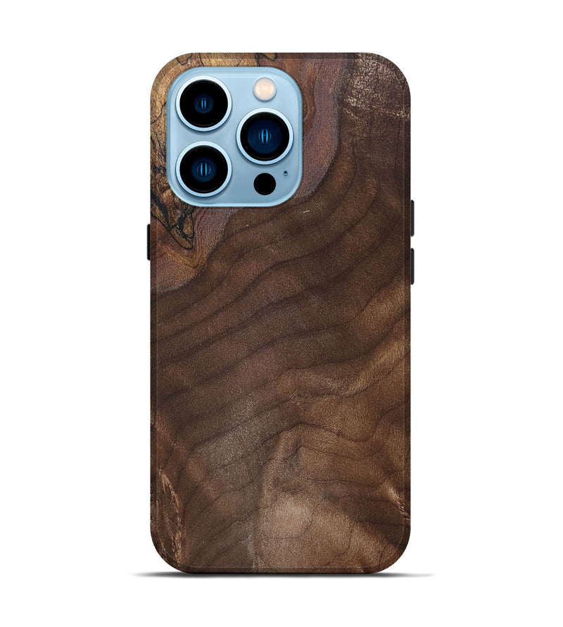 iPhone 14 Pro Wood+Resin Live Edge Phone Case - Ivy (Wood Burl, 669785)