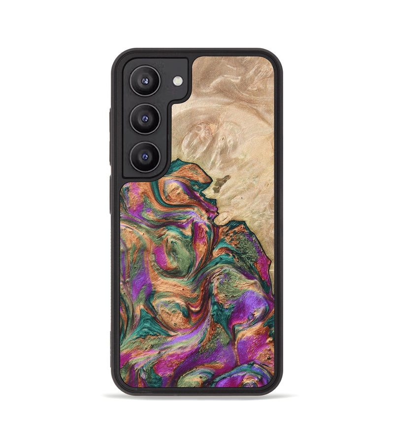 Galaxy S23 Wood+Resin Phone Case - Jaime (Green, 669885)