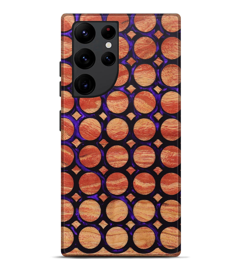 Galaxy S22 Ultra Wood+Resin Live Edge Phone Case - Kelly (Pattern, 669977)