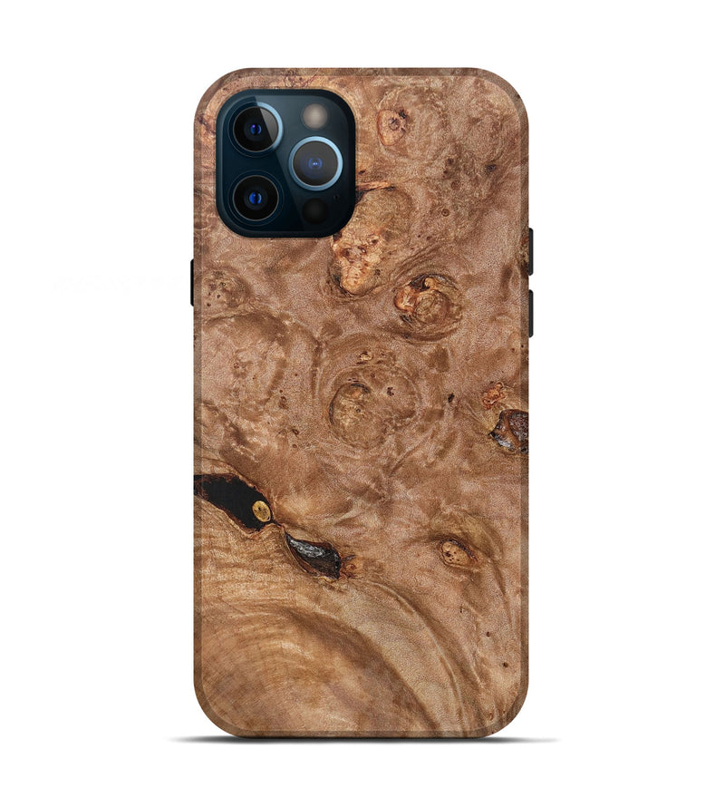 iPhone 12 Pro Wood+Resin Live Edge Phone Case - Everleigh (Wood Burl, 670015)