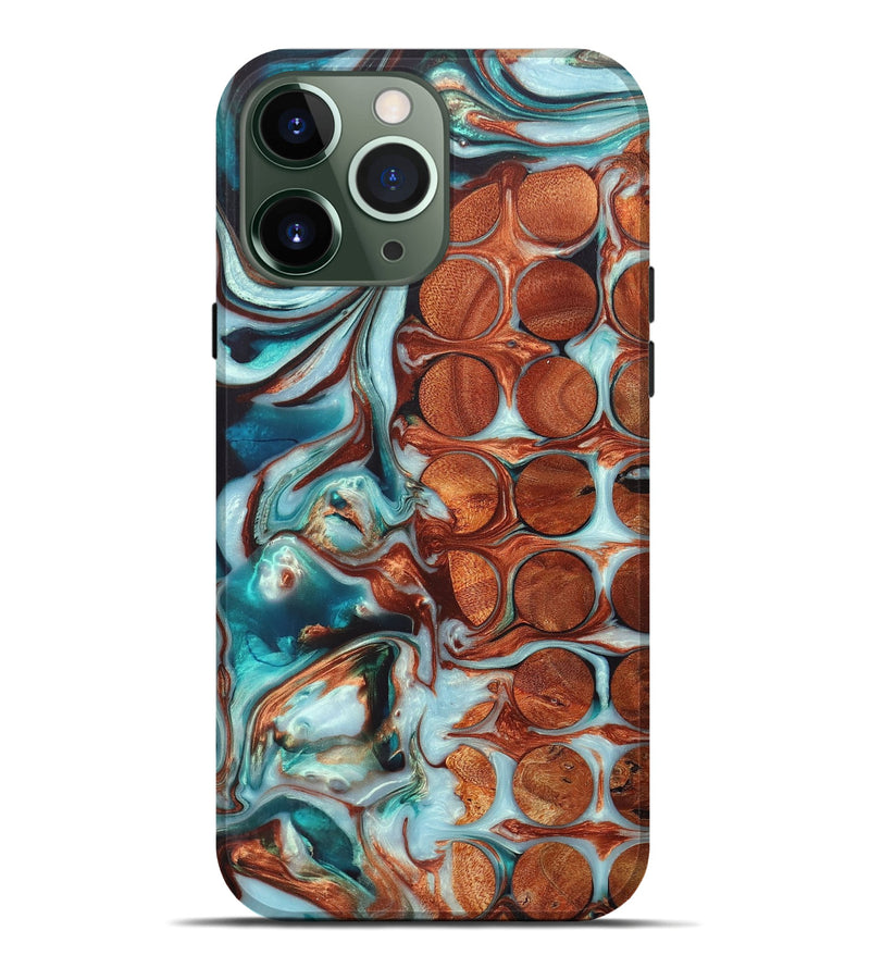 iPhone 13 Pro Max Wood+Resin Live Edge Phone Case - Aubrie (Pattern, 670045)