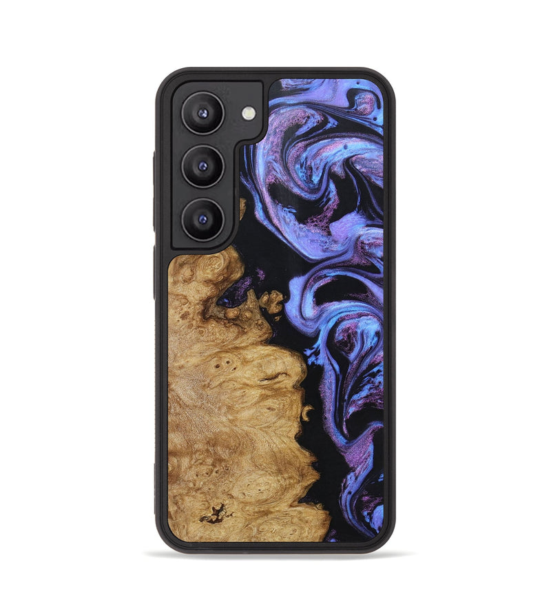 Galaxy S23 Wood+Resin Phone Case - Joselyn (Purple, 670088)