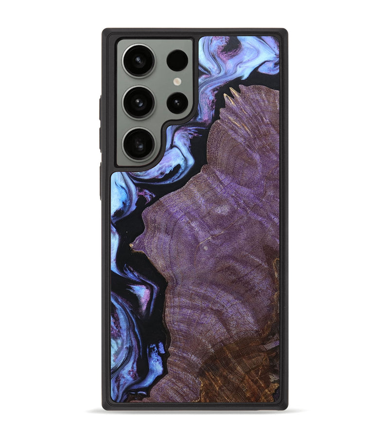 Galaxy S23 Ultra Wood+Resin Phone Case - Neil (Purple, 670096)