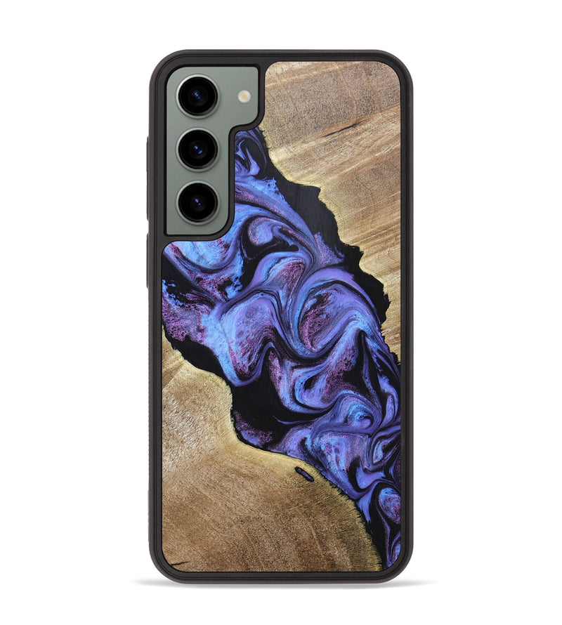Galaxy S23 Plus Wood+Resin Phone Case - David (Purple, 670104)