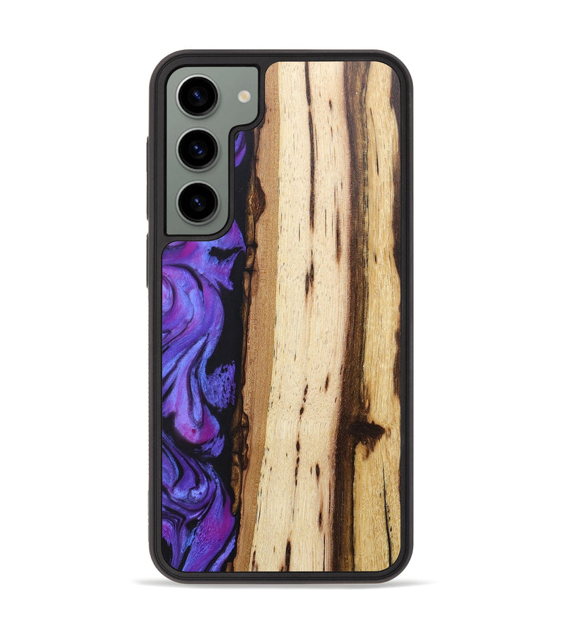 Galaxy S23 Plus Wood+Resin Phone Case - Colton (Purple, 670117)
