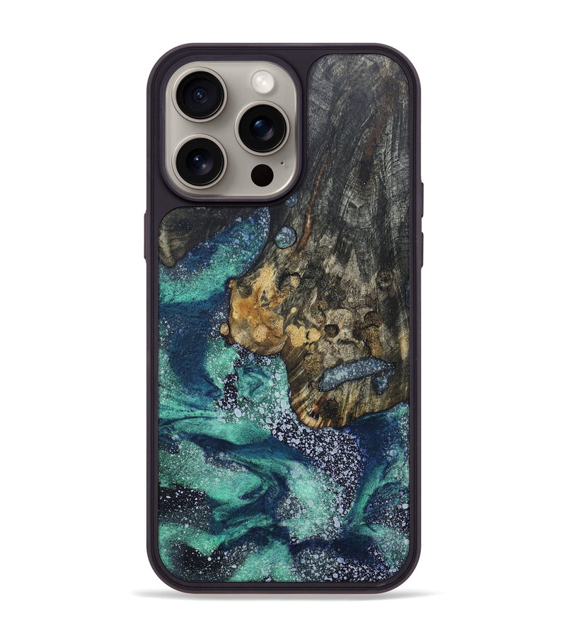 iPhone 15 Pro Max Wood+Resin Phone Case - Tony (Cosmos, 670193)