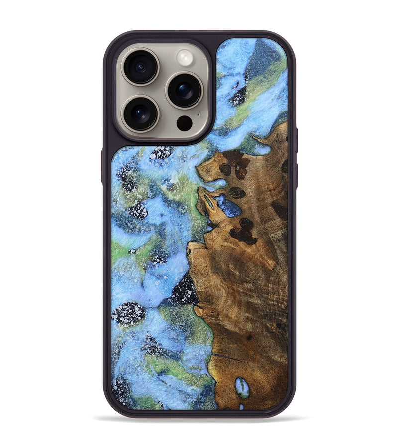 iPhone 15 Pro Max Wood+Resin Phone Case - Deborah (Cosmos, 670196)