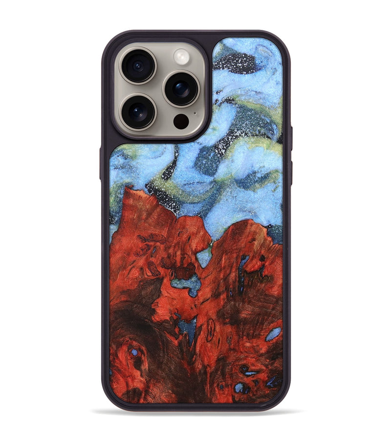 iPhone 15 Pro Max Wood+Resin Phone Case - Leslie (Cosmos, 670197)