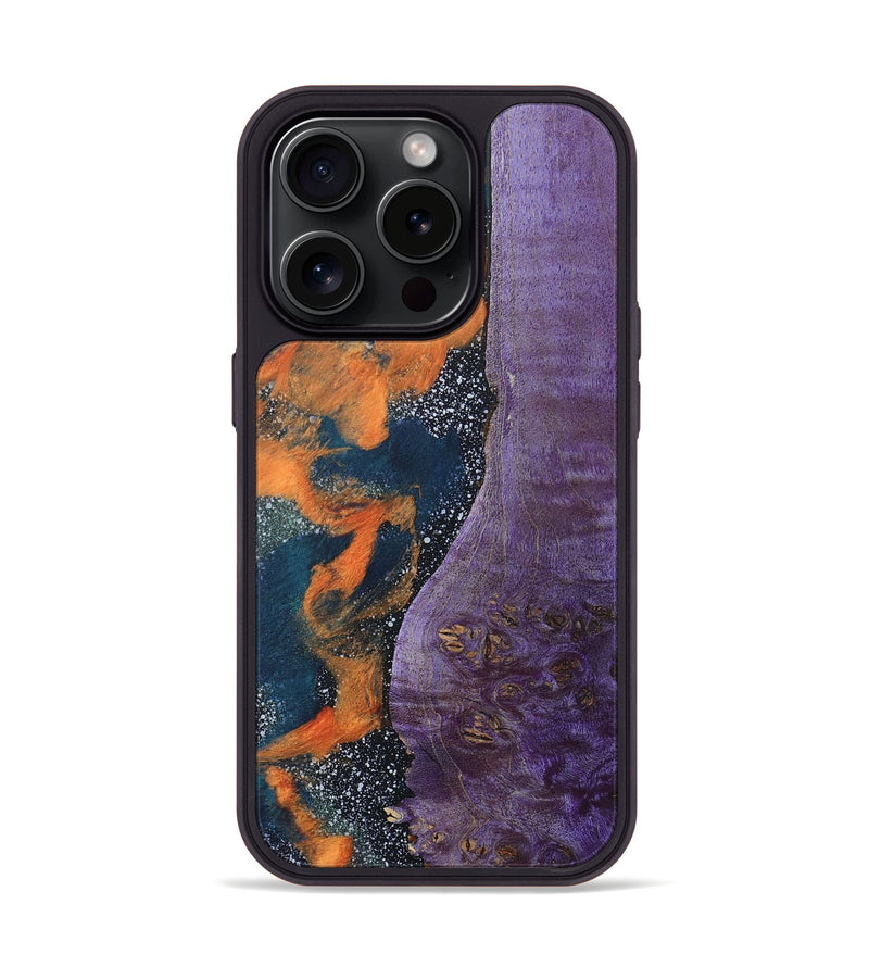 iPhone 15 Pro Wood+Resin Phone Case - Shane (Cosmos, 670199)