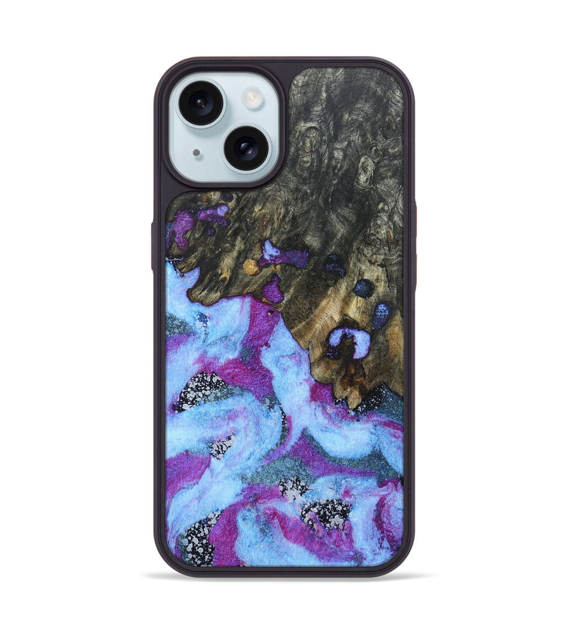 iPhone 15 Wood+Resin Phone Case - Milani (Cosmos, 670202)
