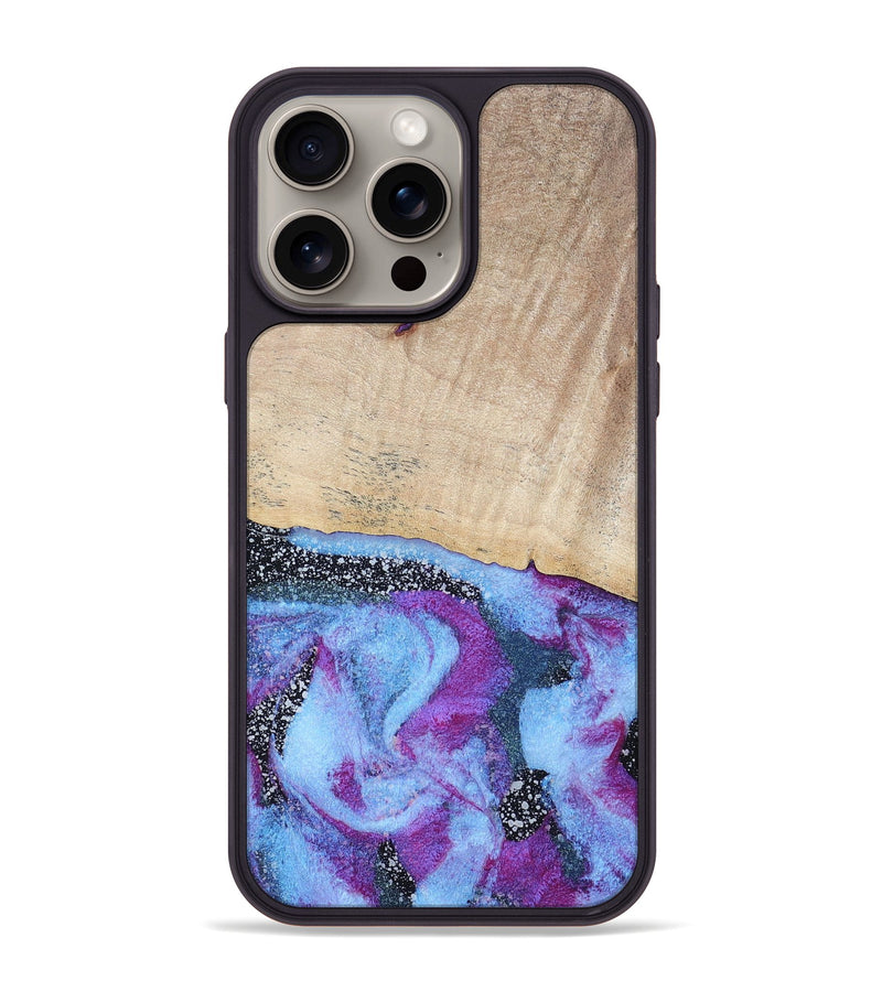 iPhone 15 Pro Max Wood+Resin Phone Case - Cadence (Cosmos, 670203)