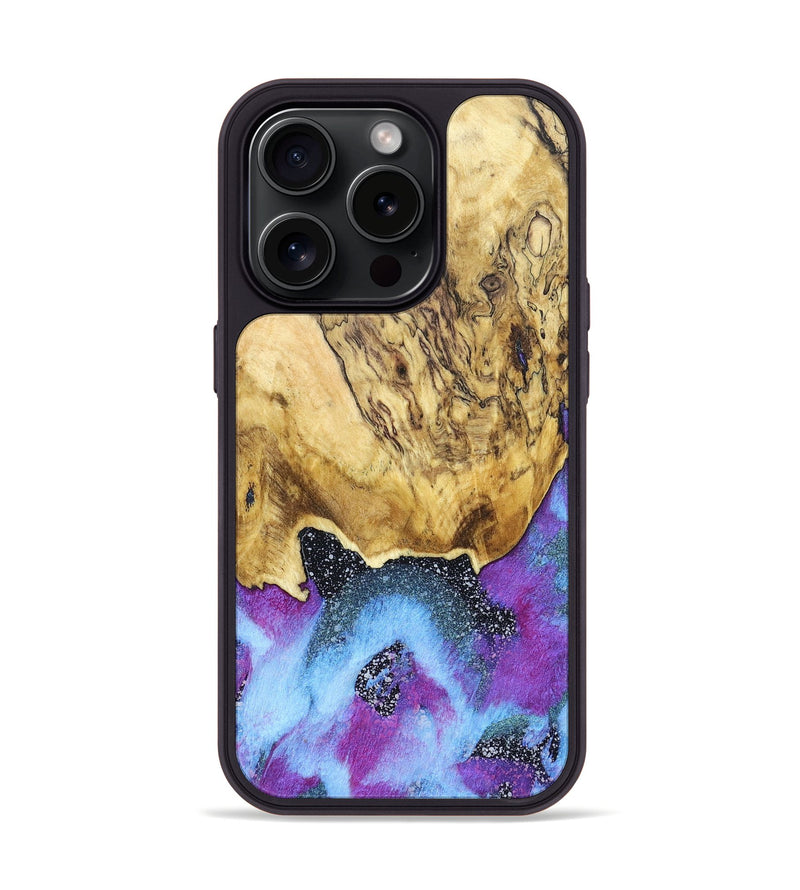 iPhone 15 Pro Wood+Resin Phone Case - Jazmin (Cosmos, 670204)