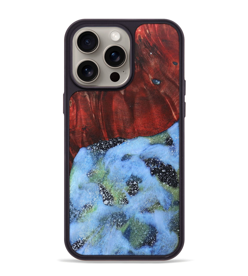 iPhone 15 Pro Max Wood+Resin Phone Case - George (Cosmos, 670207)