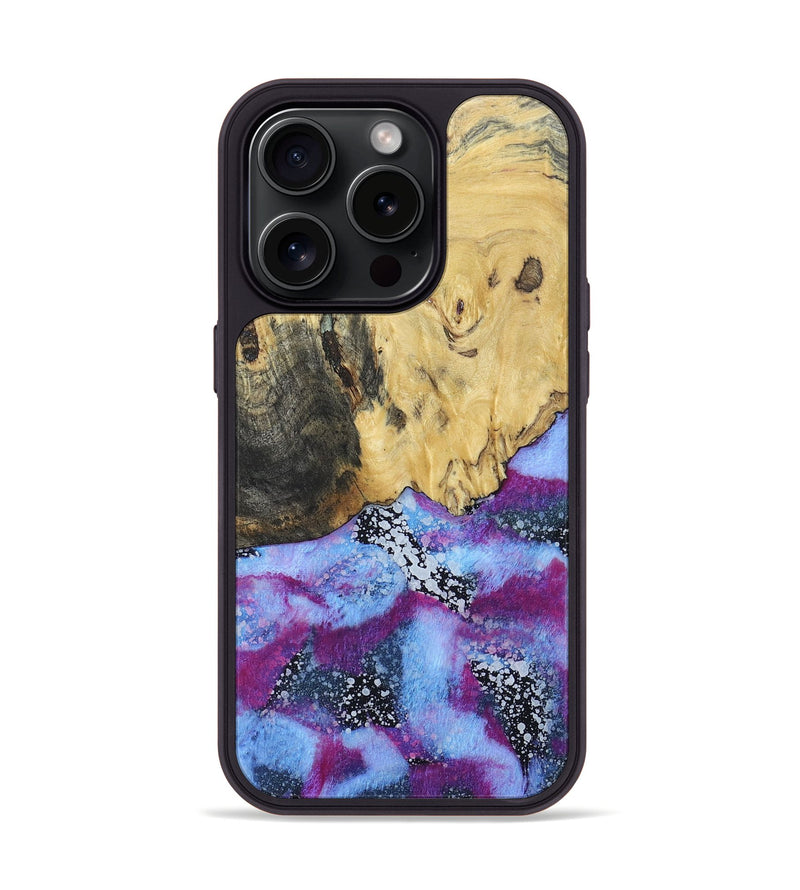 iPhone 15 Pro Wood+Resin Phone Case - Carl (Cosmos, 670208)