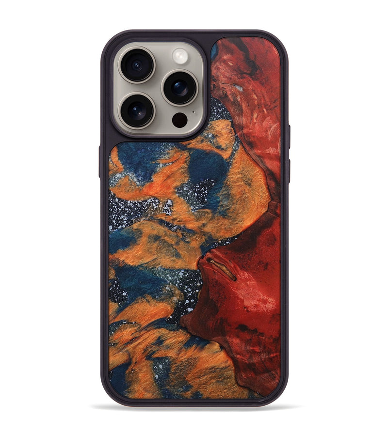 iPhone 15 Pro Max Wood+Resin Phone Case - Candace (Cosmos, 670214)