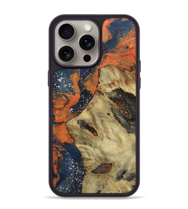 iPhone 15 Pro Max Wood+Resin Phone Case - Shelley (Cosmos, 670216)