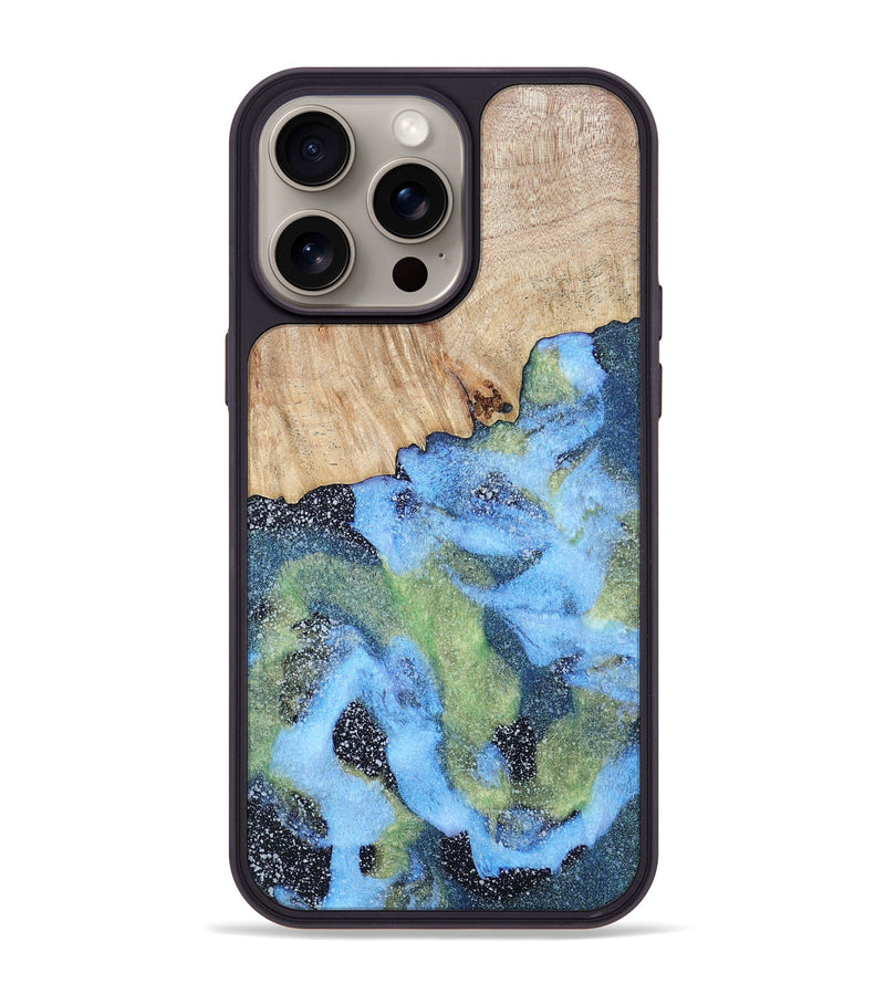 iPhone 15 Pro Max Wood+Resin Phone Case - Miguel (Cosmos, 670217)