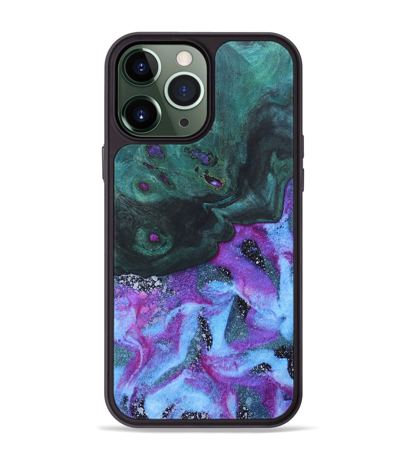 iPhone 13 Pro Max Wood+Resin Phone Case - Nova (Cosmos, 670221)