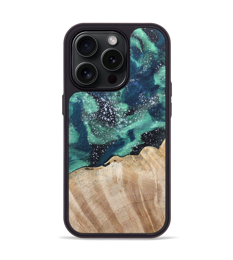 iPhone 15 Pro Wood+Resin Phone Case - Christa (Cosmos, 670224)