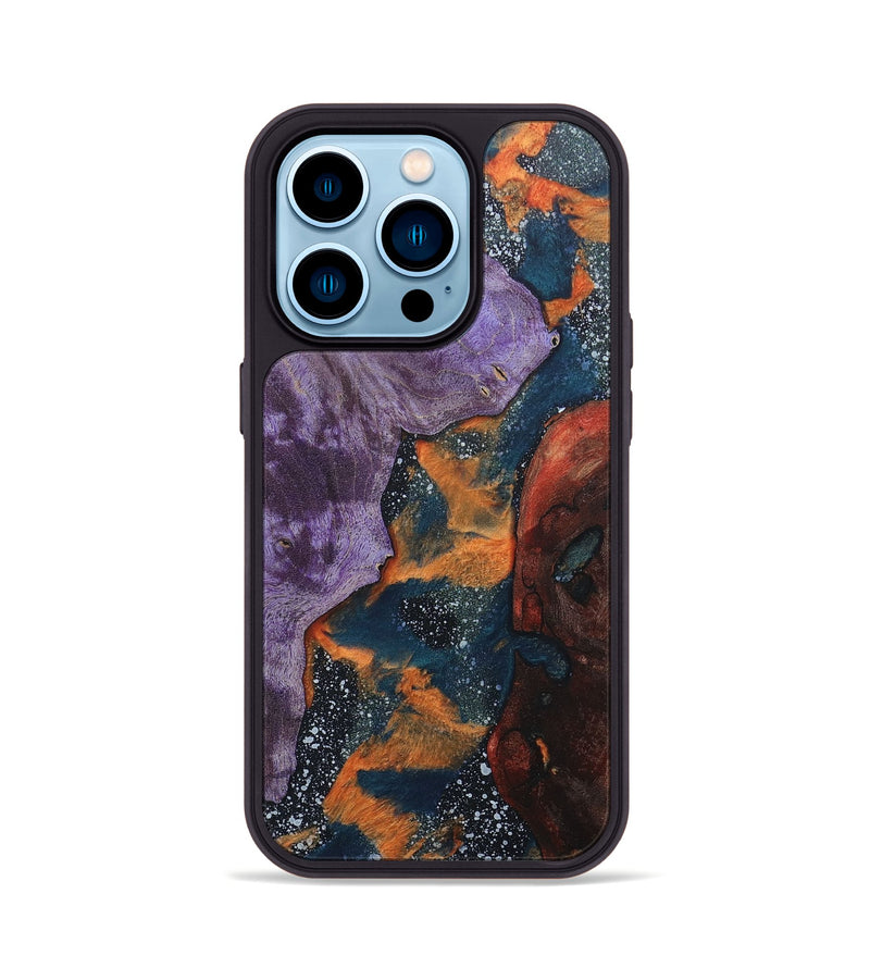 iPhone 14 Pro Wood+Resin Phone Case - Jaqueline (Cosmos, 670229)
