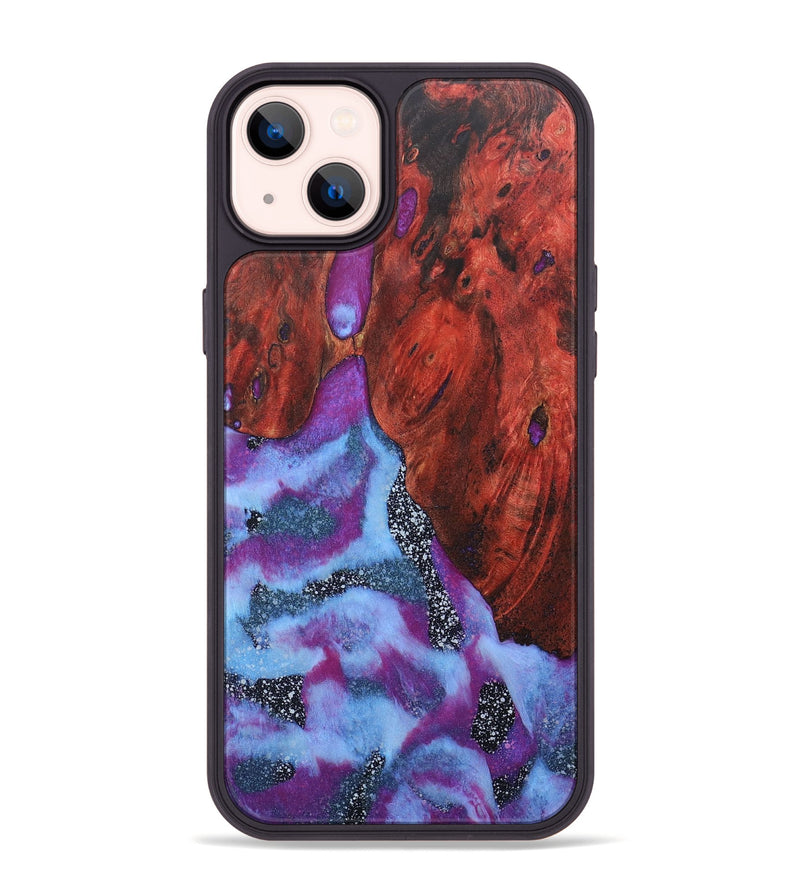 iPhone 14 Plus Wood+Resin Phone Case - Kate (Cosmos, 670234)
