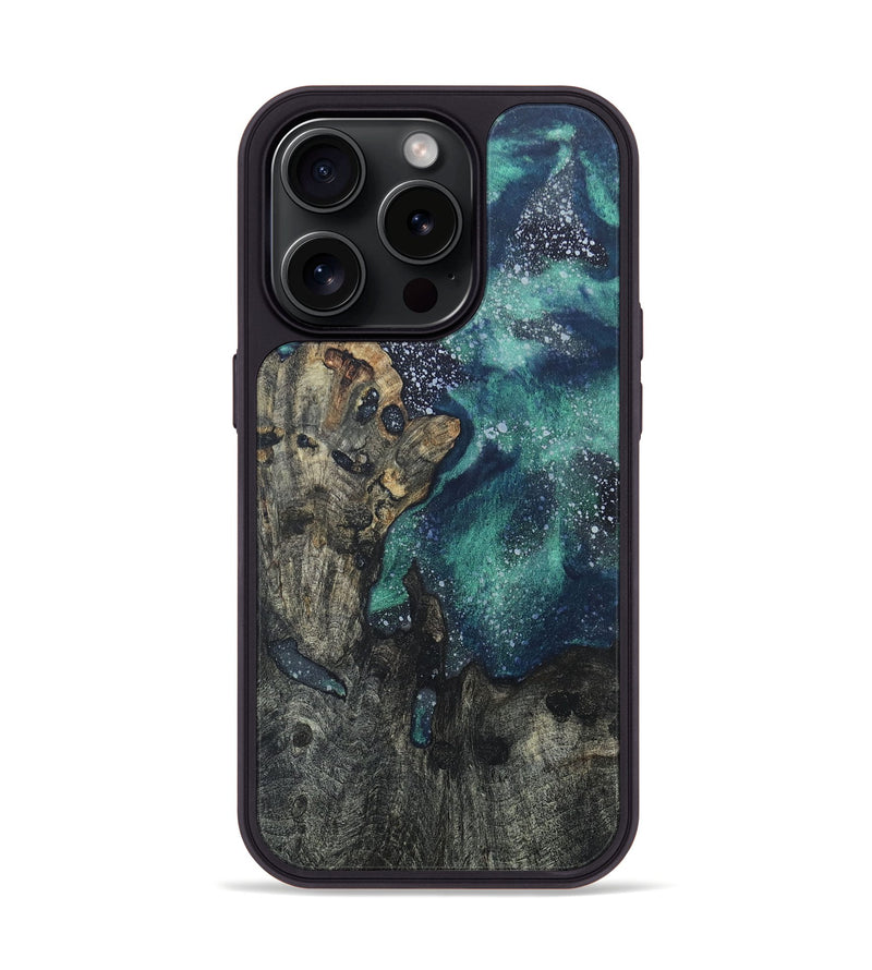iPhone 15 Pro Wood+Resin Phone Case - Cyrus (Cosmos, 670243)