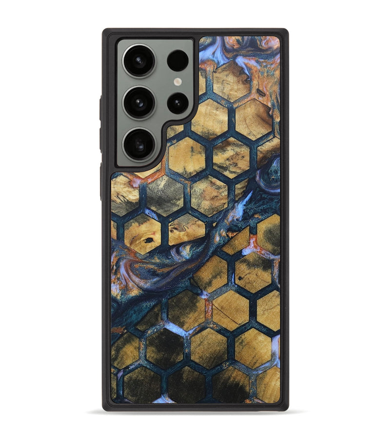 Galaxy S23 Ultra Wood+Resin Phone Case - Zoe (Pattern, 670271)