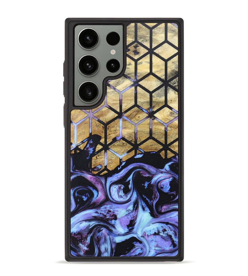 Galaxy S23 Ultra Wood+Resin Phone Case - Kurt (Pattern, 670285)