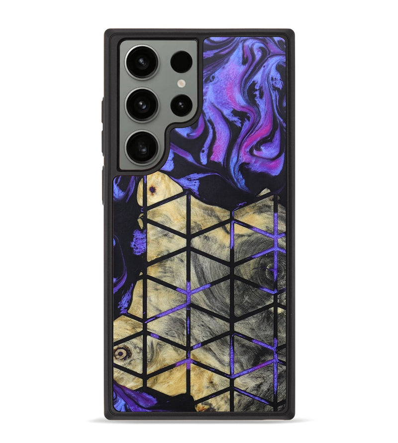 Galaxy S23 Ultra Wood+Resin Phone Case - Kinsley (Pattern, 670286)