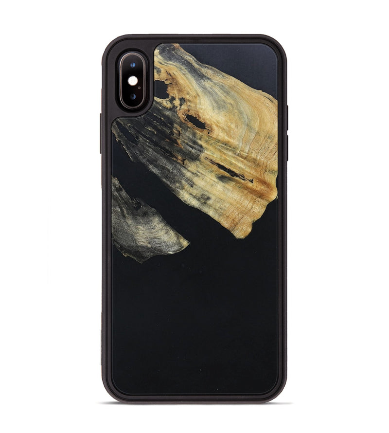 iPhone Xs Max Wood+Resin Phone Case - Xander (Pure Black, 670373)
