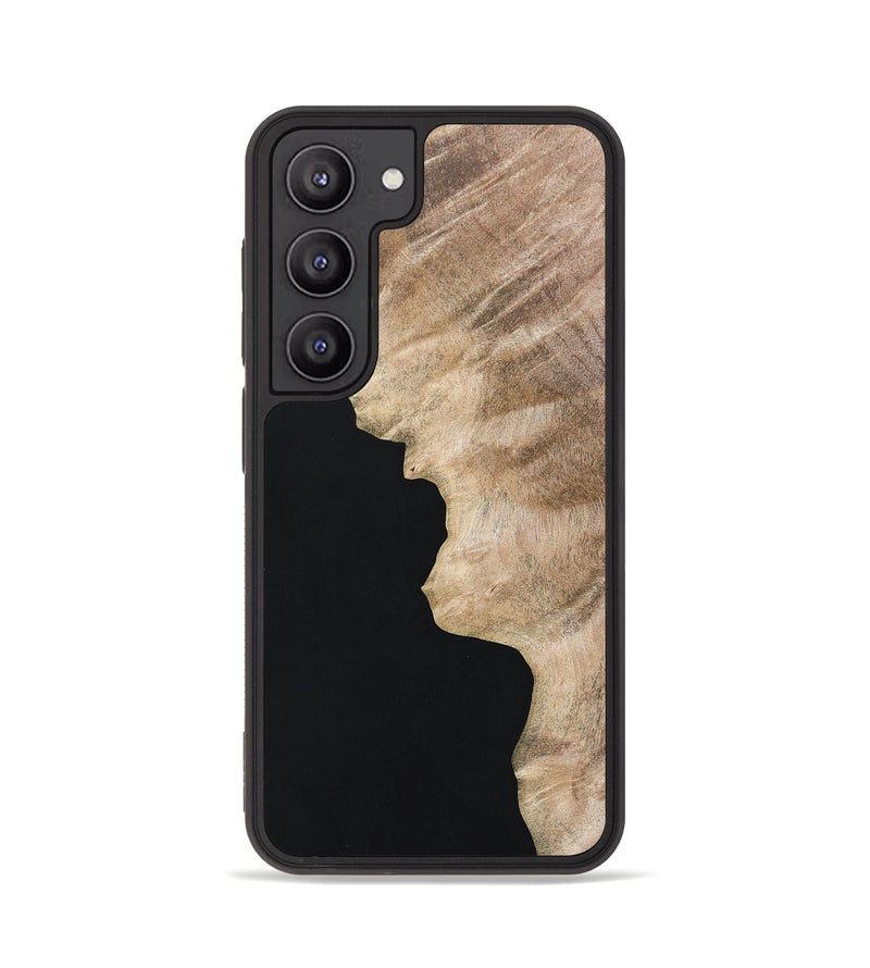 Galaxy S23 Wood+Resin Phone Case - Alejandra (Pure Black, 670381)
