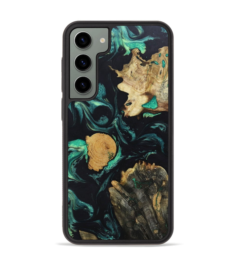 Galaxy S23 Plus Wood+Resin Phone Case - Leslie (Mosaic, 670414)