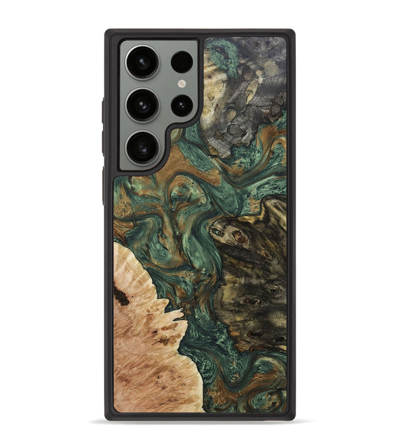 Galaxy S23 Ultra Wood+Resin Phone Case - Lola (Mosaic, 670416)