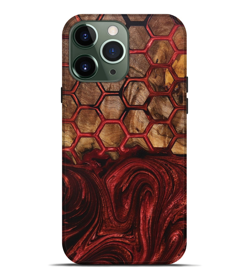 iPhone 13 Pro Max Wood+Resin Live Edge Phone Case - Shelley (Pattern, 670512)