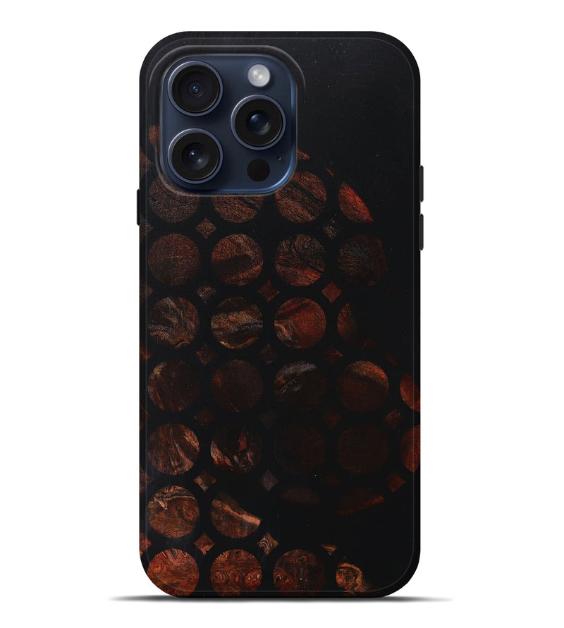 iPhone 15 Pro Max Wood+Resin Live Edge Phone Case - Duane (Pattern, 670522)