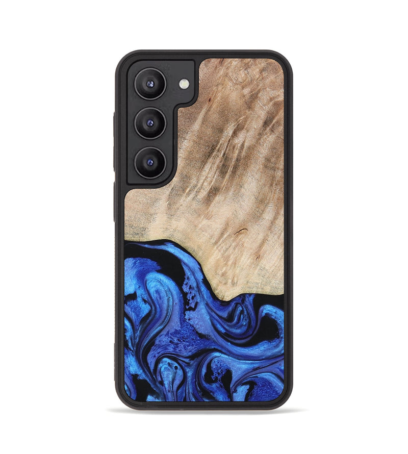 Galaxy S23 Wood+Resin Phone Case - Dorothy (Blue, 670610)