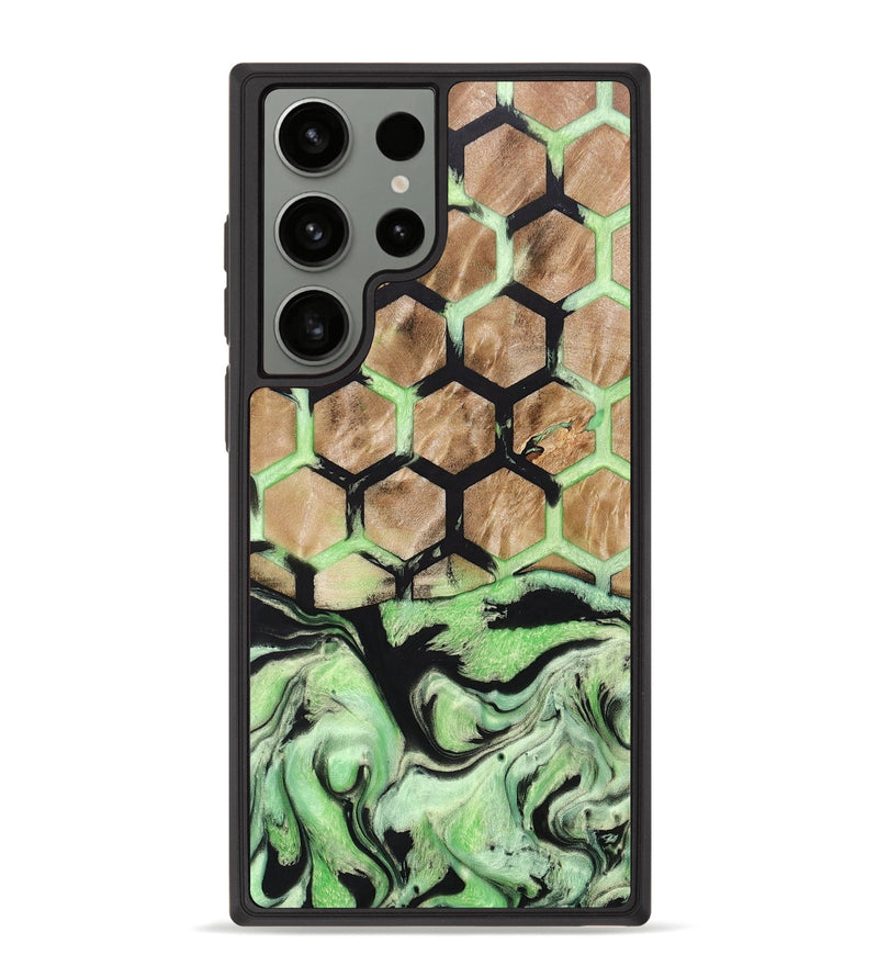 Galaxy S23 Ultra Wood+Resin Phone Case - Maurice (Pattern, 670619)
