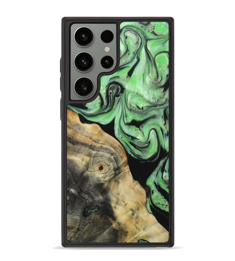 Galaxy S23 Ultra Wood+Resin Phone Case - Alta (Green, 670641)