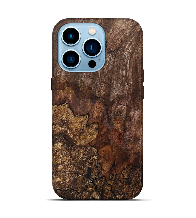 iPhone 14 Pro Wood+Resin Live Edge Phone Case - Dale (Wood Burl, 670798)