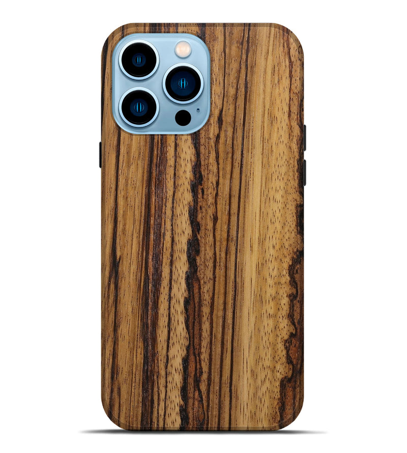 iPhone 14 Pro Max Wood+Resin Live Edge Phone Case - Aleah (Wood Burl, 670801)