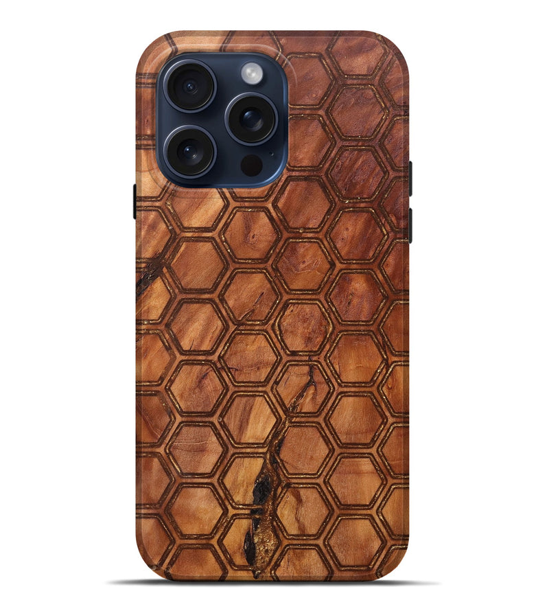 iPhone 15 Pro Max Wood+Resin Live Edge Phone Case - Jaclyn (Pattern, 670805)