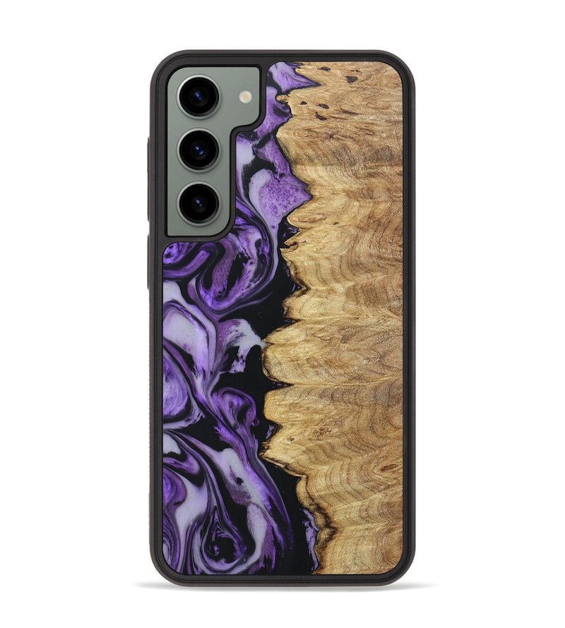 Galaxy S23 Plus Wood+Resin Phone Case - Florence (Purple, 671034)