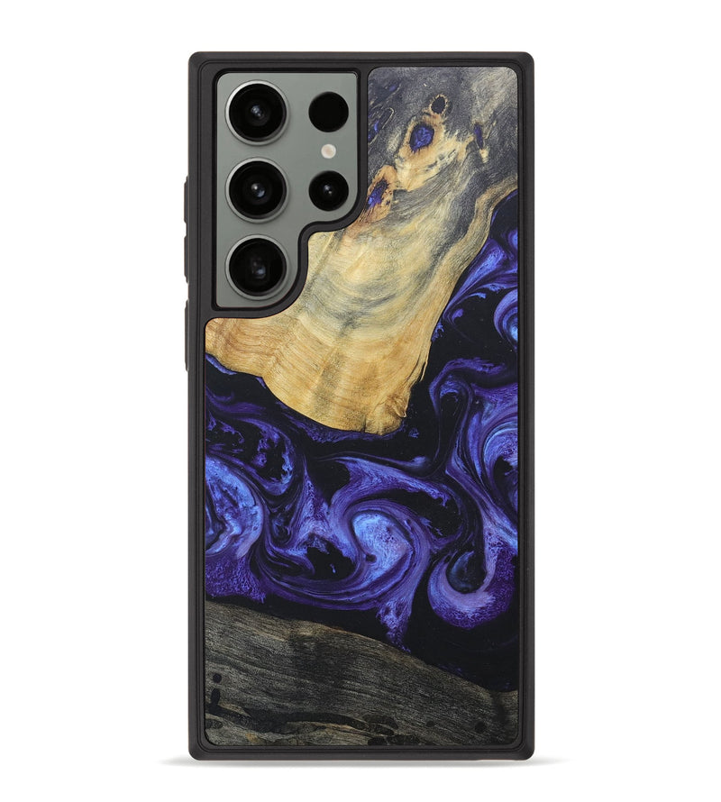 Galaxy S23 Ultra Wood+Resin Phone Case - Ariyah (Purple, 671036)