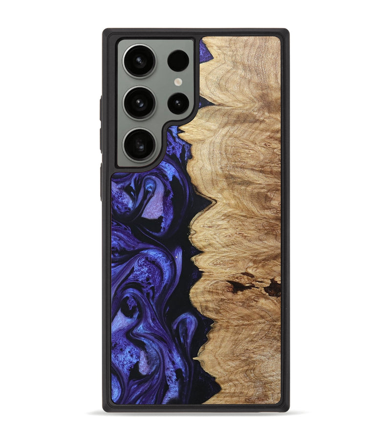 Galaxy S23 Ultra Wood+Resin Phone Case - Noah (Purple, 671046)