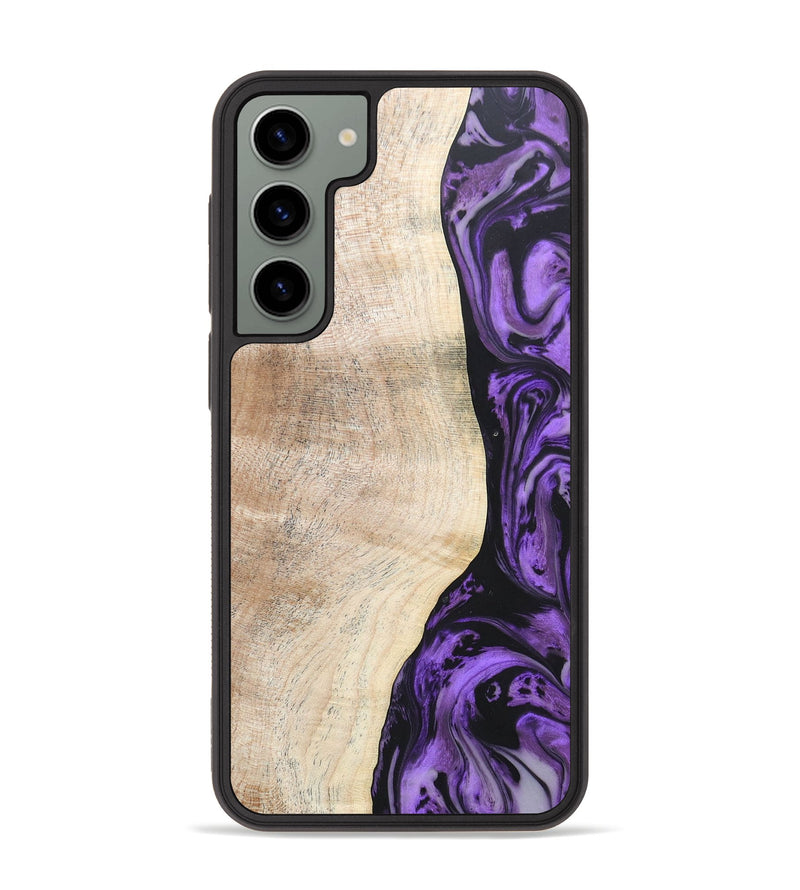 Galaxy S23 Plus Wood+Resin Phone Case - Jordyn (Purple, 671059)
