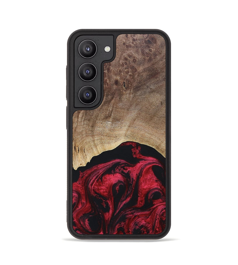 Galaxy S23 Wood+Resin Phone Case - Rick (Red, 671088)
