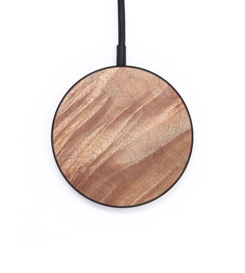 Circle Wood+Resin Wireless Charger - Aubrey (Wood Burl, 671281)