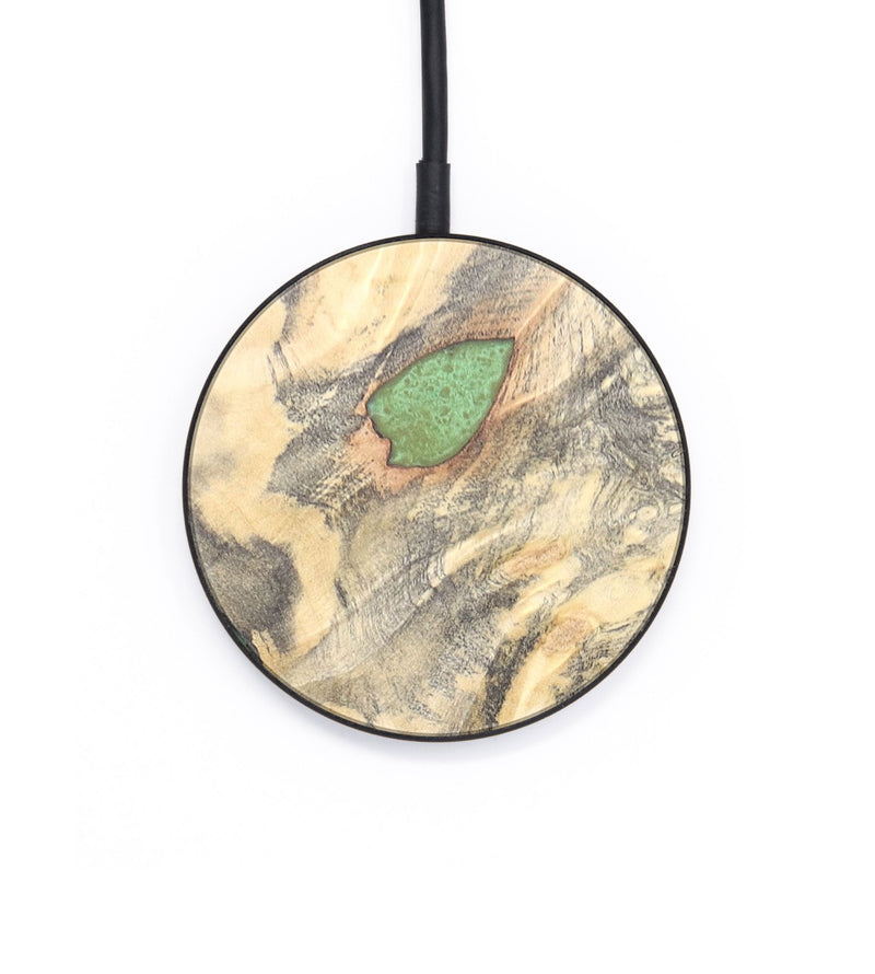 Circle Wood+Resin Wireless Charger - Wendell (Wood Burl, 671283)