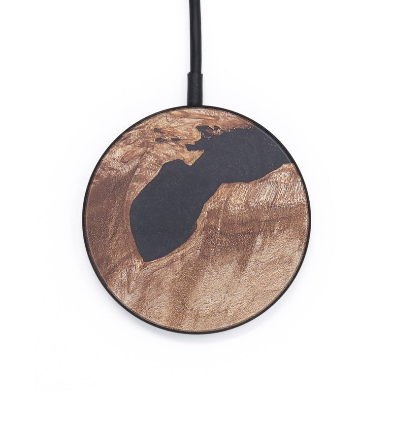 Circle Wood+Resin Wireless Charger - Nia (Wood Burl, 671289)